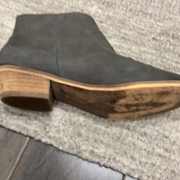 Tucker and Tate Suede Grey Booties Girls sz 3-1/2 - Picture 4 of 7